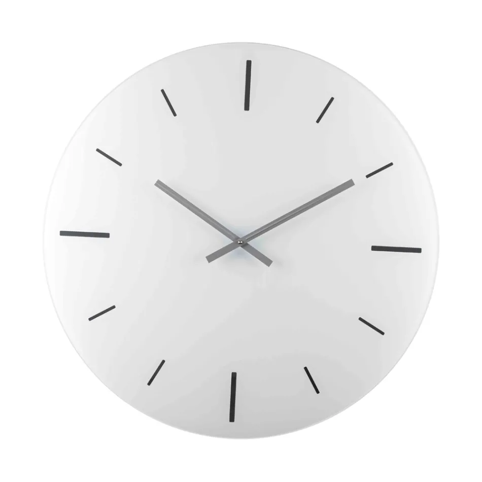 Rundes Design Wanduhr aus farbigem Acrylglas - Zaronte Viadurini