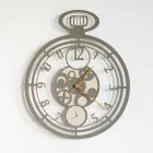 Moderne runde Wanduhr aus farbigem Eisen Made in Italy - Cherry Viadurini