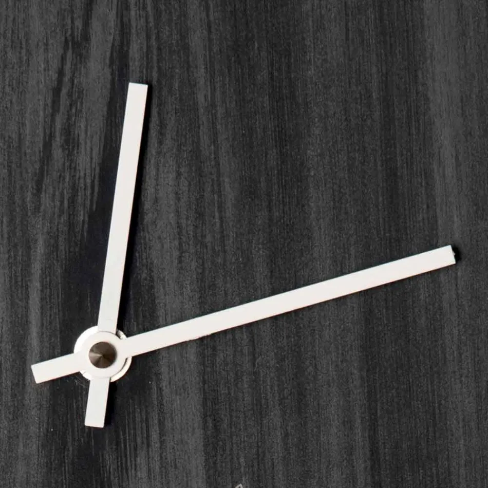 Moderne runde Design Holzwanduhr und Lasergravur - Florinto Viadurini