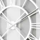 Große schäbige Wanduhr in Vintage Round Design Wood - Arrigo Viadurini