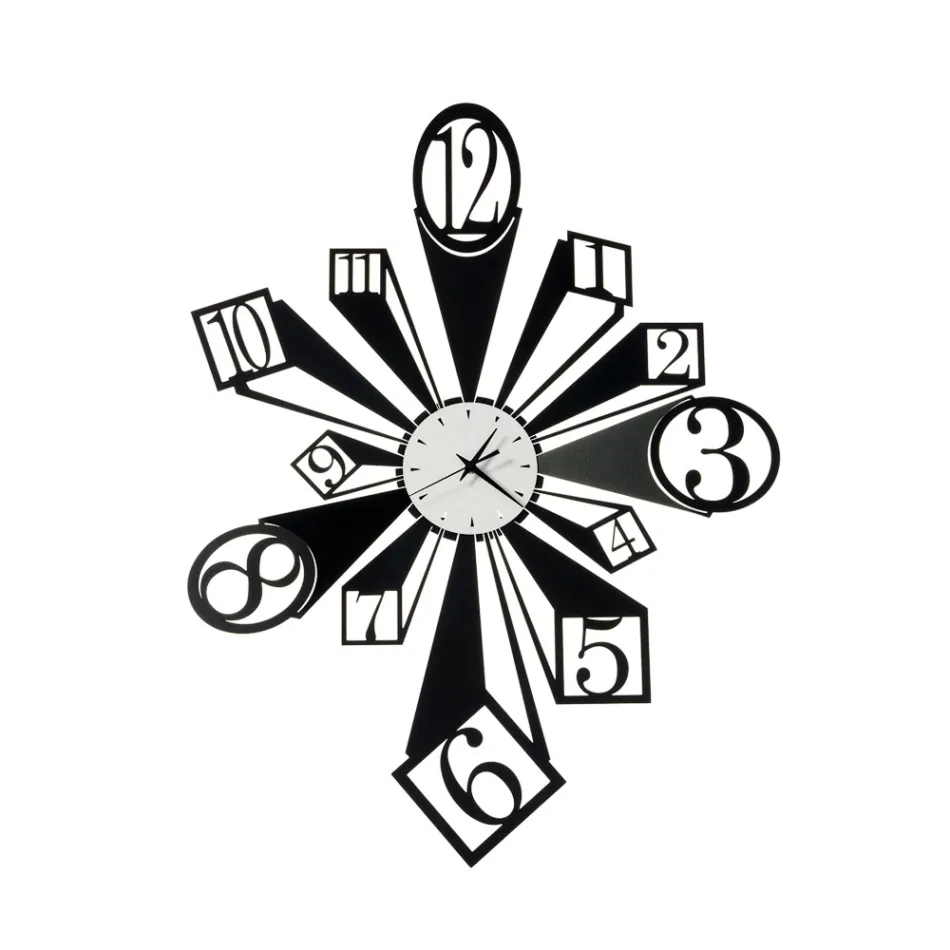 Eisenuhr mit besonderem optischen Effekt, hergestellt in Italien – Rad Viadurini