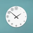 Holzuhr mit sich allmählich vergrößernden Zahlen, hergestellt in Italien – Kenia Viadurini