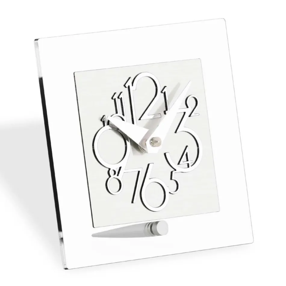 Uhr aus transparentem Methacrylat und chromatischen Details, hergestellt in Italien – Hilly Viadurini