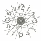 Runde Eisen Design Wanduhr Made in Italy - Kombo Viadurini