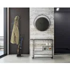 Runde Wanduhr Durchmesser 60 cm Modernes Eisen - Beatrix Viadurini