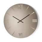 Runde Spiegelglasuhr mit lasergravierten Ziffern - Clelia Viadurini