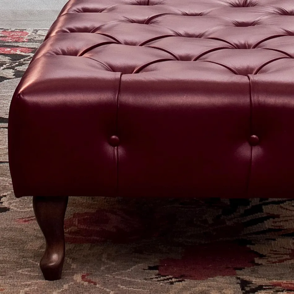 Klassische Bank mit Füßen aus Buchenholz Made in Italy - Spassoso Viadurini