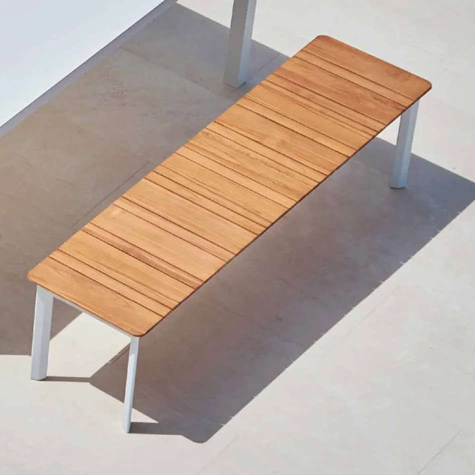 Varaschin System Außenbank in Design lackiertem Aluminium Viadurini