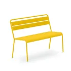 Stapelbare Gartenbank mit Struktur aus verzinktem Stahl Made in Italy - Ralph Viadurini