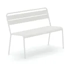 Stapelbare Gartenbank mit Struktur aus verzinktem Stahl Made in Italy - Ralph Viadurini