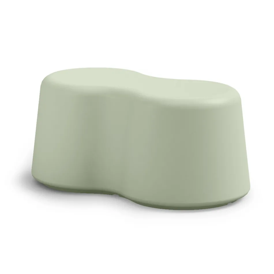 Gewellte Innenbank aus farbigem Polyethylen Made in Italy - Marion Viadurini