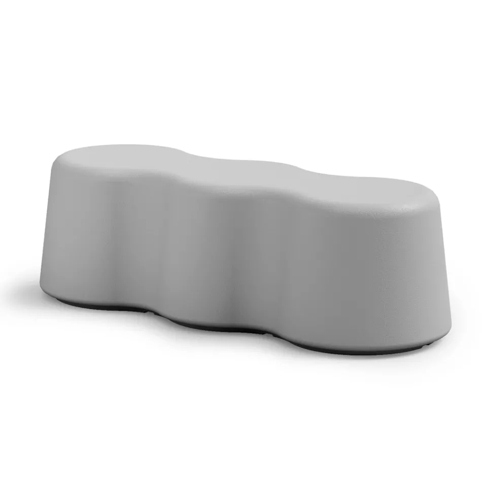 Gewellte Innenbank aus farbigem Polyethylen Made in Italy - Marion Viadurini