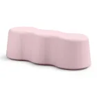 Gewellte Innenbank aus farbigem Polyethylen Made in Italy - Marion Viadurini