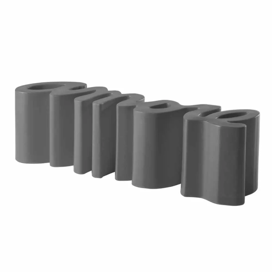 Bunte Designbank Slide Love modern in Italien hergestellt Viadurini