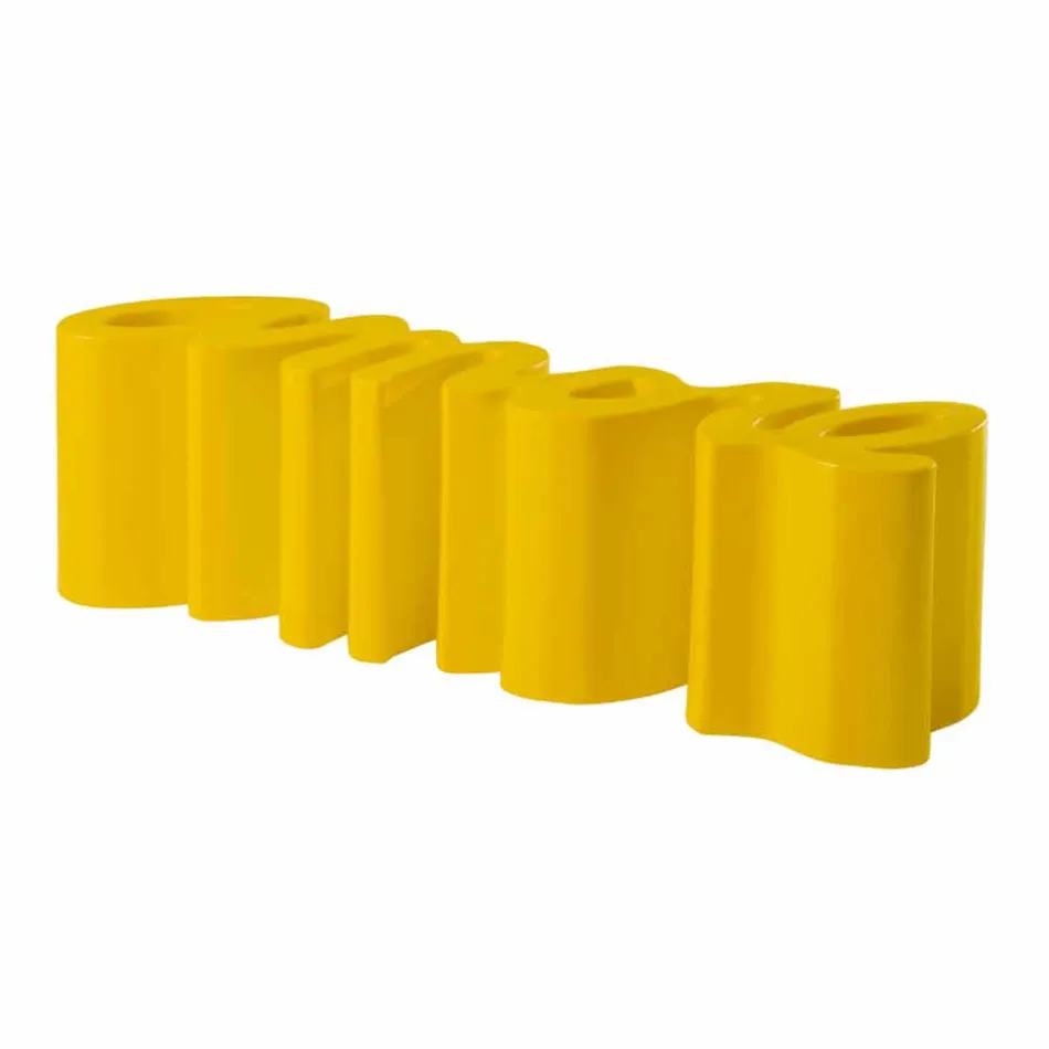 Bunte Designbank Slide Love modern in Italien hergestellt Viadurini