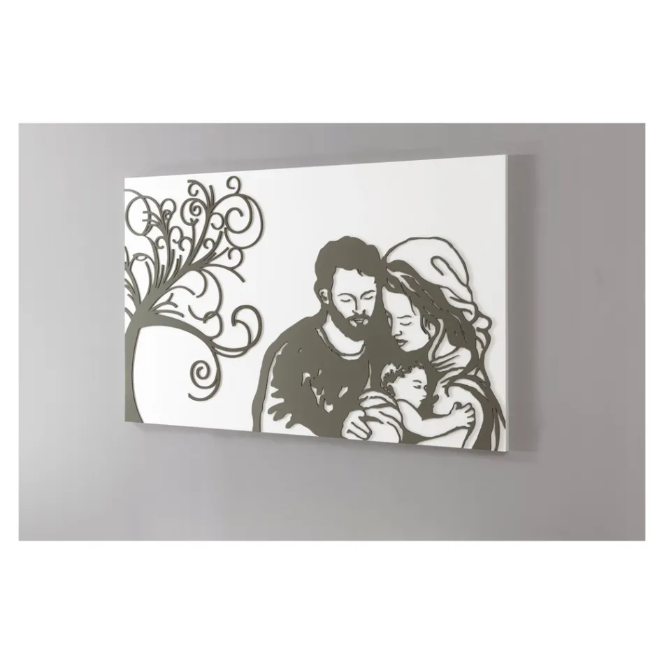 Lasergravierte Tafel, die das Leben darstellt, hergestellt in Italien – Aika Viadurini