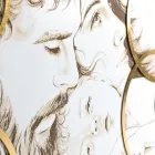 Mit Laser gefertigte Tafel der Sagrada Familia, hergestellt in Italien – Elisa Viadurini