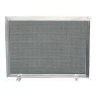 Funkenfänger mit schwarzem Netz und rechteckigem Stahl, hergestellt in Italien – Stein Viadurini