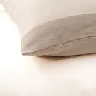Bettbezug-Set aus 90 % Baumwolle und 10 % Leinen mit 1 Kissenbezug Made in Italy - Nestle Viadurini