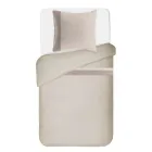 Bettbezug-Set aus 90 % Baumwolle und 10 % Leinen mit 1 Kissenbezug Made in Italy - Nestle Viadurini
