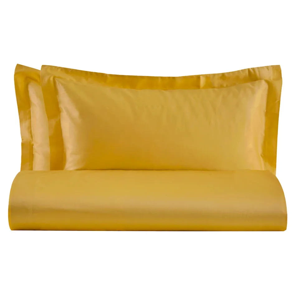 Doppelbettbezug-Set aus 100 % Baumwollsatin, hergestellt in Italien – Fluffy Viadurini