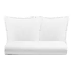 Doppelbettbezug-Set aus reiner, stückgefärbter Baumwolle mit 2 Kissenbezügen - Delicacy Viadurini