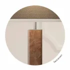 Modernes Design Stehleuchte aus Metall mit Stoff Lampenschirm Made in Italy - Jump Viadurini