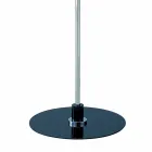 Moderne Stehlampe mit verchromter Struktur und Glasplatte Made in Italy - Saturno Viadurini