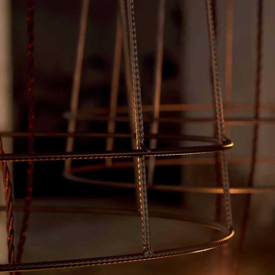 Wohnzimmer Stehlampe 3 Lichter in Weiß oder Naturmetall Minimal Style - Styling Viadurini