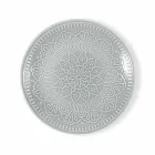 Moderne farbige Teller 18 Stück Kompletter Tischservice in Gres - Creta Viadurini