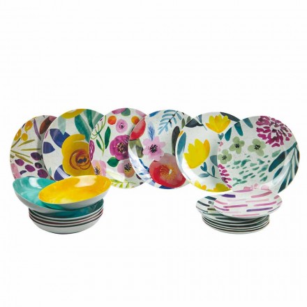 Farbige Design-Tischplatten aus Steinzeug und Porzellan 18 Stück - Tintarello Viadurini