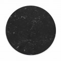 Runder Käseteller aus weißem oder schwarzem Marmor Made in Italy - Kirby