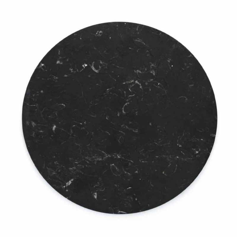 Runder Teller aus Carrara- oder Marquinia-Marmor Made in Italy