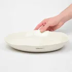 Italienische Luxus weiße Porzellan Runde Servierteller - Arcimaesta Viadurini