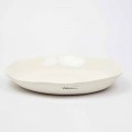 Italienische Luxus weiße Porzellan Runde Servierteller - Arcimaesta