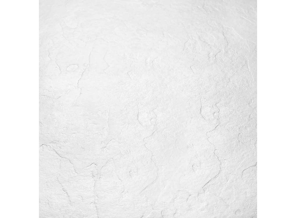 Duschwanne 100x70 in Weiß Resin Slate Effect Finish - Sommo Viadurini