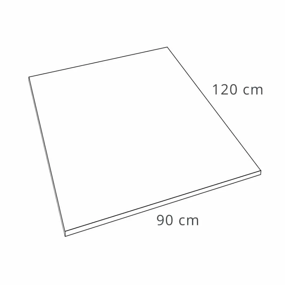 120x90 Duschwanne aus Stein-Effekt-Harz mit Stahlgitter - Domio Viadurini