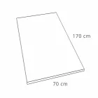 Duschwanne aus weißem Harz mit Schiefereffekt 170x70 Modernes Design - Sommo Viadurini