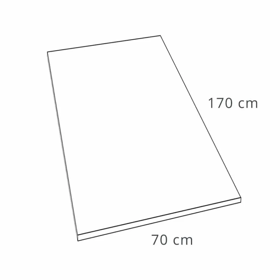 Duschwanne aus weißem Harz mit Schiefereffekt 170x70 Modernes Design - Sommo Viadurini