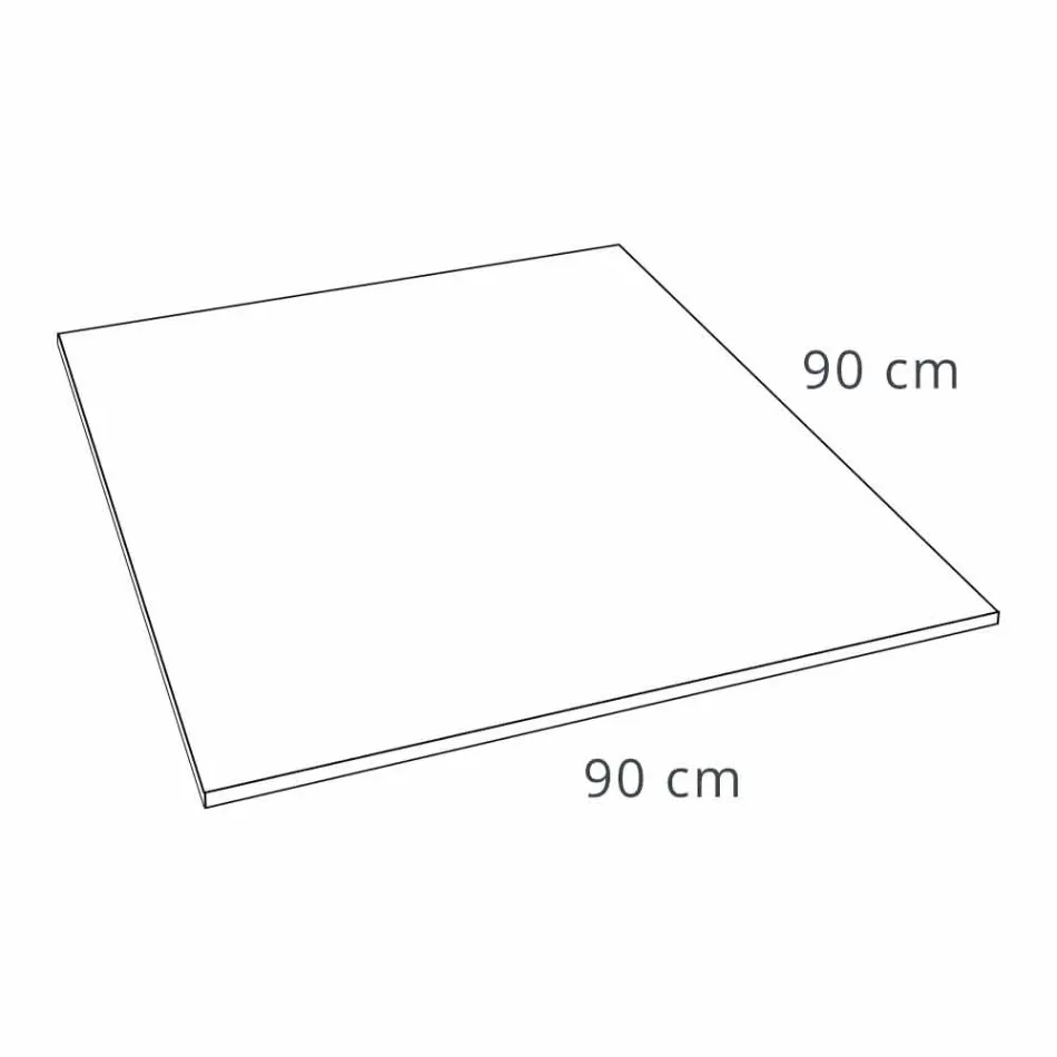 Moderne quadratische Duschwanne 90x90 in weißem Harzschiefer-Effekt - Sommo Viadurini