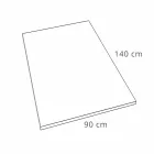 Rechteckige Duschwanne 140x90 in Resin Stone Effect Finish - Domio Viadurini