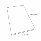 Rechteckige Duschwanne 160x70 cm in weißem Harz Modernes Design - Estimo Viadurini