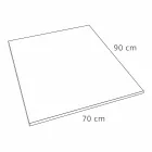 Moderne rechteckige Duschwanne in Harzbetoneffekt 90x70 cm - Cupio Viadurini