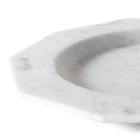 Flacher Teller aus satiniertem Marmor Verschiedene Ausführungen Italienisches Luxusdesign - Rhodium Viadurini