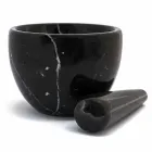 Kleiner Mörser mit Stößel aus weißem Carrara-Marmor Made in Italy - Mirel Viadurini