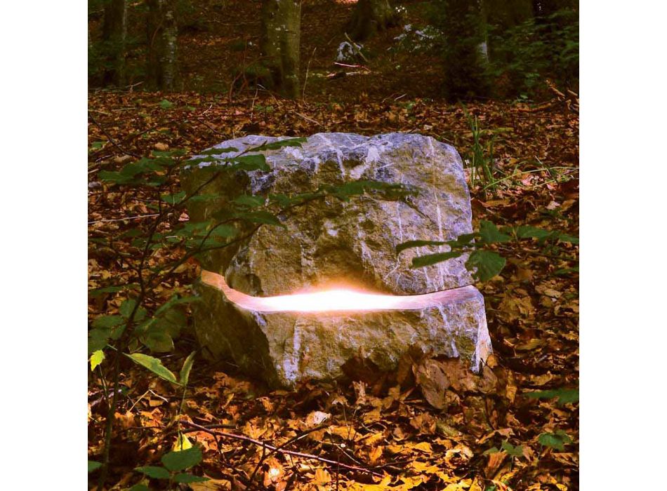 Stein beleuchtet mit Schalldiffusor Fior di Pesco Carnico Ton Viadurini