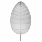 Wandleuchte in Metall und Weiß Lycra Design in 3 Dimensionen - Laub Viadurini