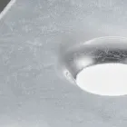 Deckenleuchte mit flacher Glasplatte mit Absenkung Made in Italy - Kora Viadurini