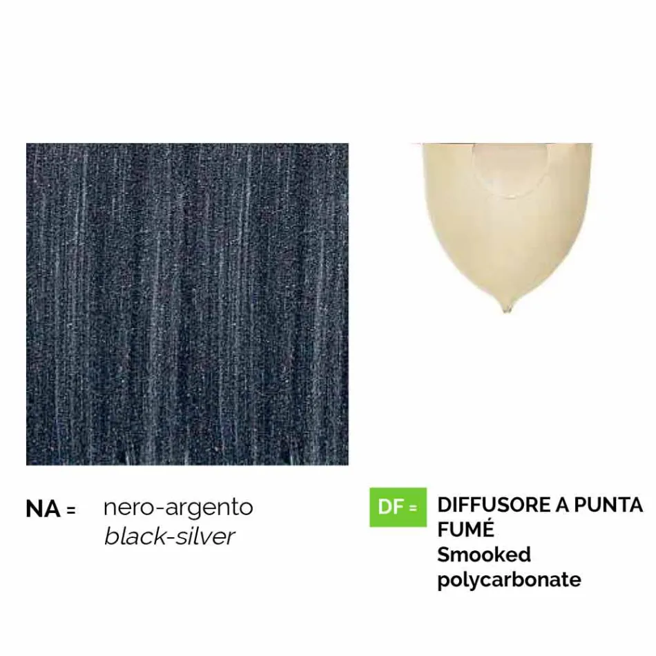 Garten-Deckenleuchte aus Aluminiumdruckguss, hergestellt in Italien, Anusca Viadurini