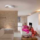Wohnzimmer-Deckenleuchte des modernen Designs in Mattweißputz - Süßholz Viadurini